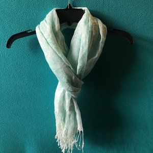 Teal Paisley Scarf